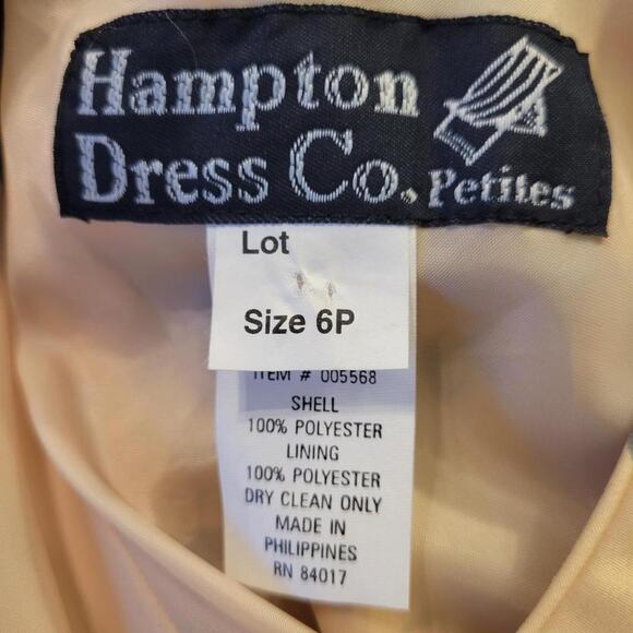 VTG Hampton Prairie Romantic Dress Ditzy Floral Babydoll A-Line Cottage 6 Petite - Picture 4 of 4